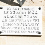 Edmond Mansuy. FFI Mort pour la France.