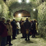 Visite des galeries troglodytes. Rommel y avait installé son QG.